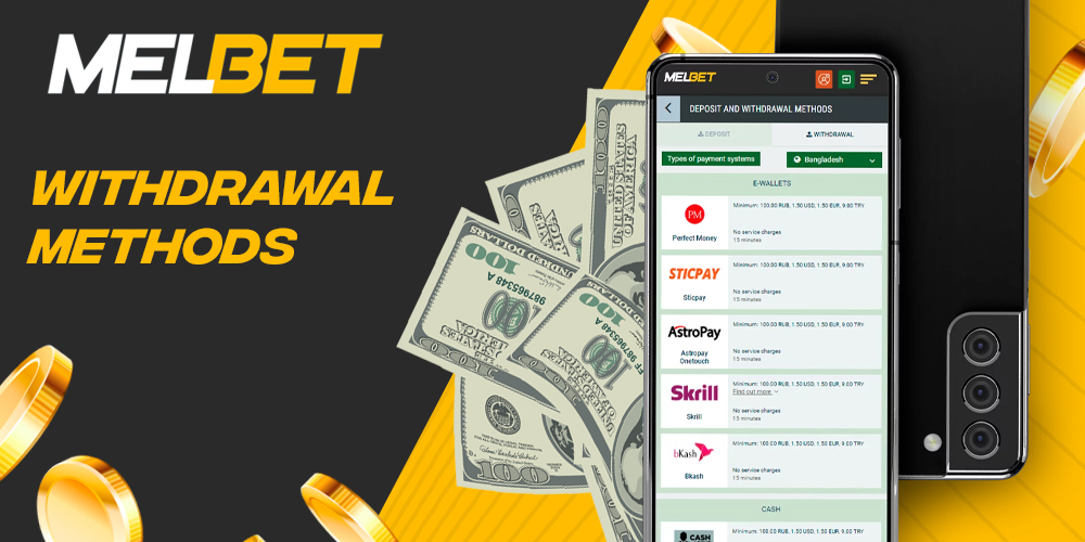 melbet withdrawal method